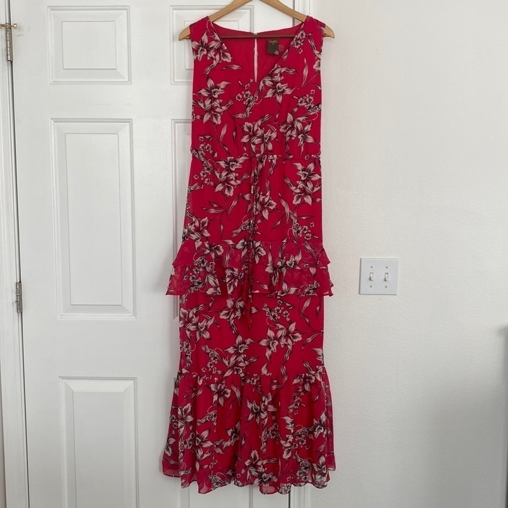 Taylor Nwt Hot Pink Maxi Dress, Size 8.